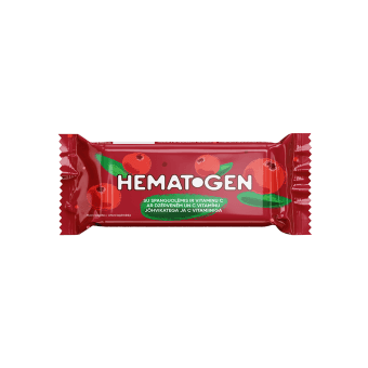 HEMATOGEN su spanguolėmis ir vitaminu C, 50 g