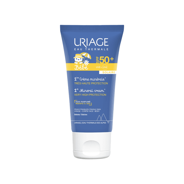 URIAGE apsauginis kremas BABY 1ERE MINERALE, SPF 50+, 50 ml