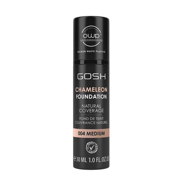 GOSH makiažo pagrindas CHAMELEON, 004 MEDIUM, 30 ml