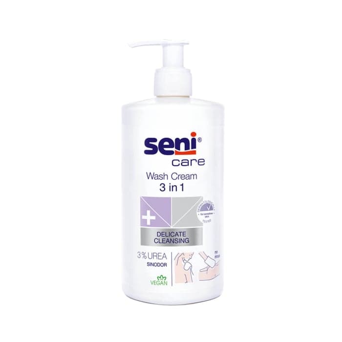 SENI CARE valomasis kremas su šlapalu 3IN1, 500 ml