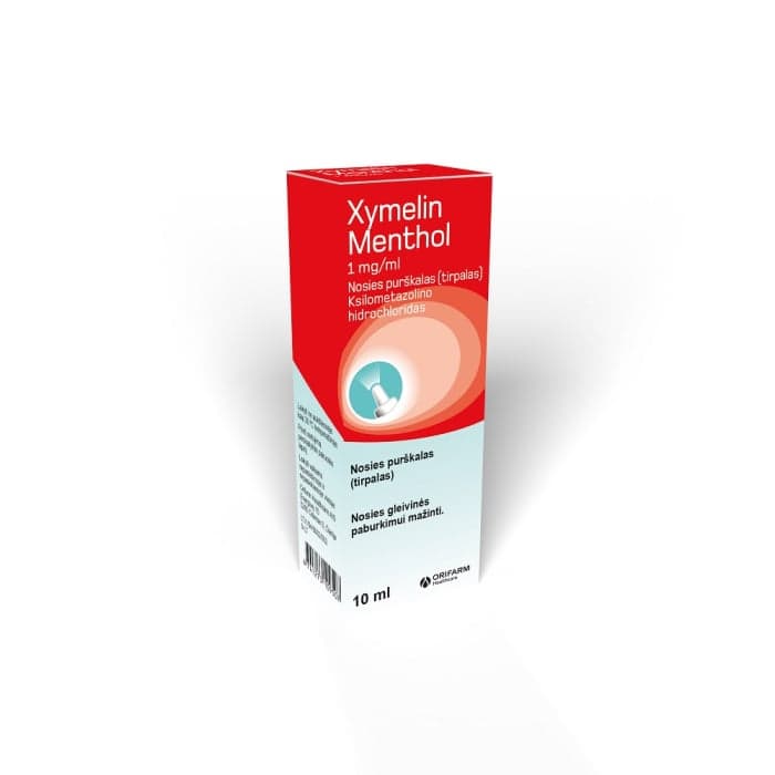 XYMELIN MENTHOL nosies purškalas, 1 mg / ml, 10 ml, nosies purškalas (tirpalas), N1