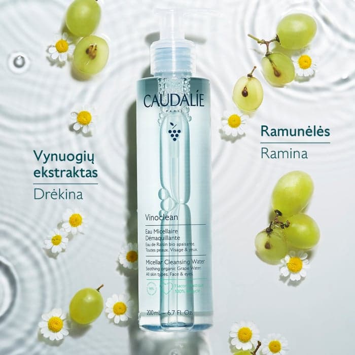 CAUDALIE micelinis vanduo VINOCLEAN MICELLAR CLEANSING WATER, 200 ml-2