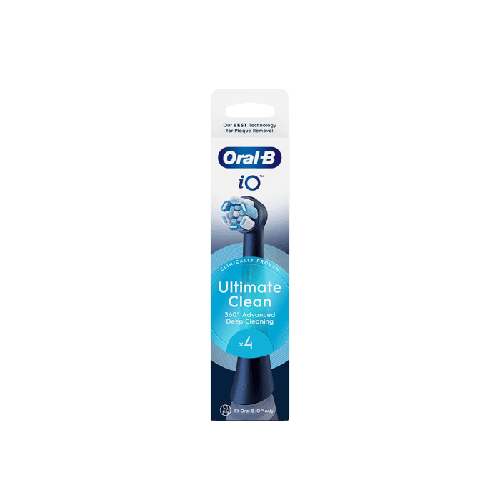 Elektrinio dantų šepetėlio galvutės ORAL-B iO Ultimate Clean, Black, 4 vnt., 4 vnt.