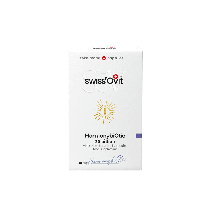 SWISS'OVIT probiotikai HARMONYBIOTIC, 30 kapsulių