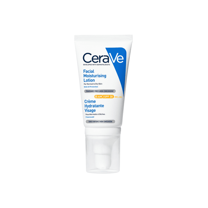 CERAVE drėkinamasis veido losjonas su SPF30 apsauga nuo saulės, 52 ml