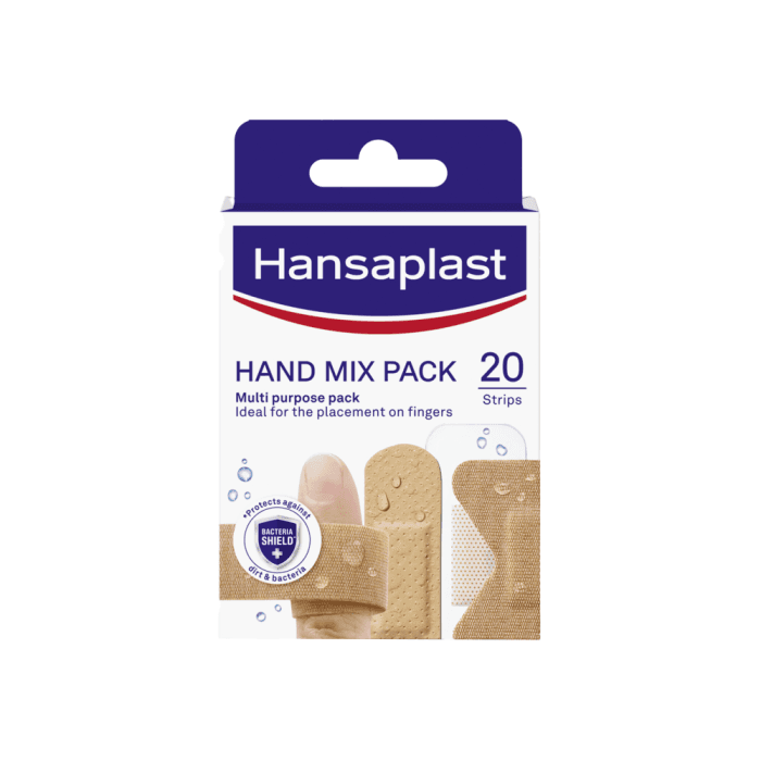 HANSAPLAST pleistrų rankoms rinkinys, 20 juostelių