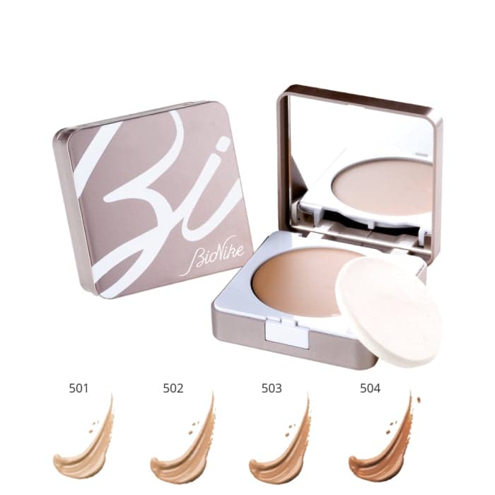 BIONIKE kompaktinė kreminė pudra DEFENCE COLOR SECOND SKIN, SPF 20, Nr. 501, 9 ml-1