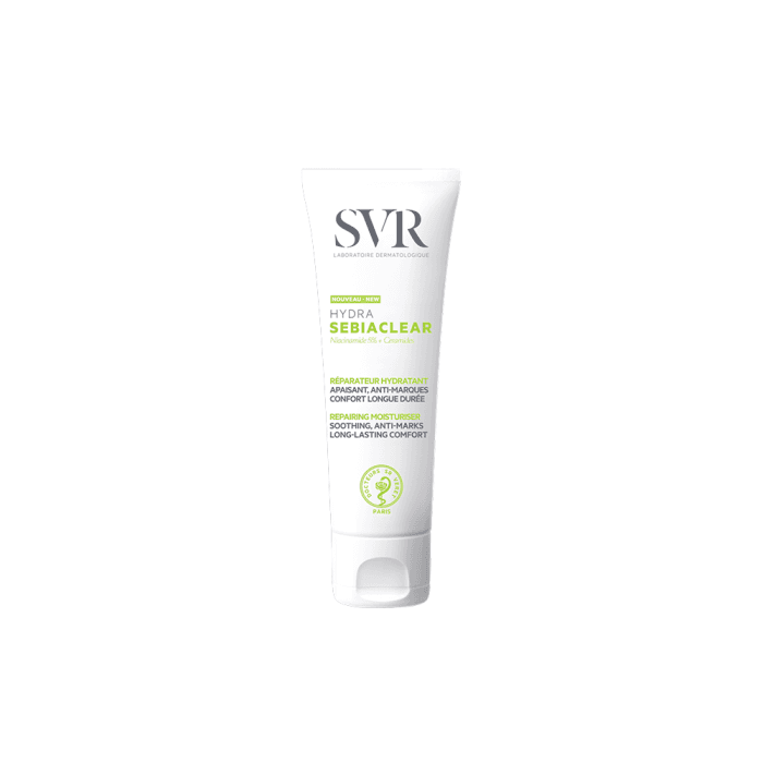 SVR veido kremas itin dehidratuotai, į aknę linkusiai odai SEBIACLEAR HYDRA, 40 ml, 40 ml