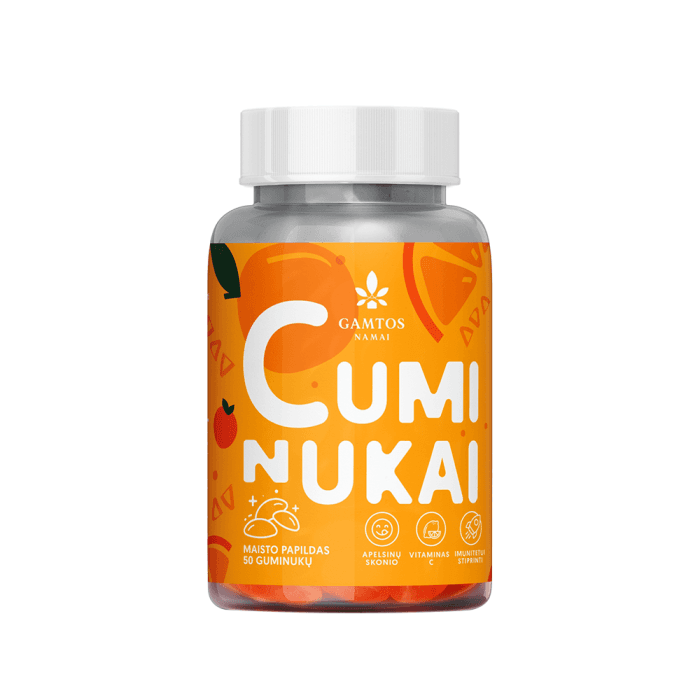 GAMTOS NAMAI guminukai CUMINUKAI, 50 guminukų