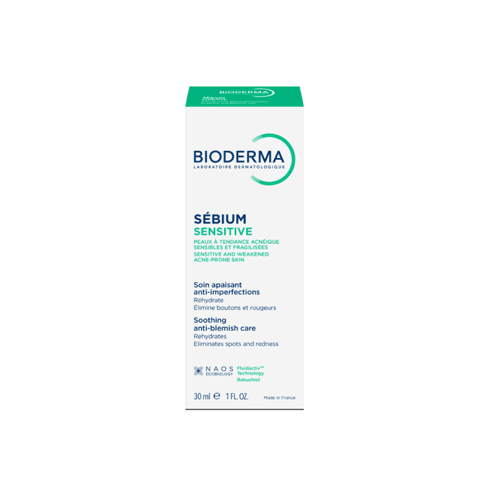 BIODERMA raminantis kremas į spuogus linkusiai jautriai ir susilpnėjusiai odai, Sébium Sensitive, 30 ml-2