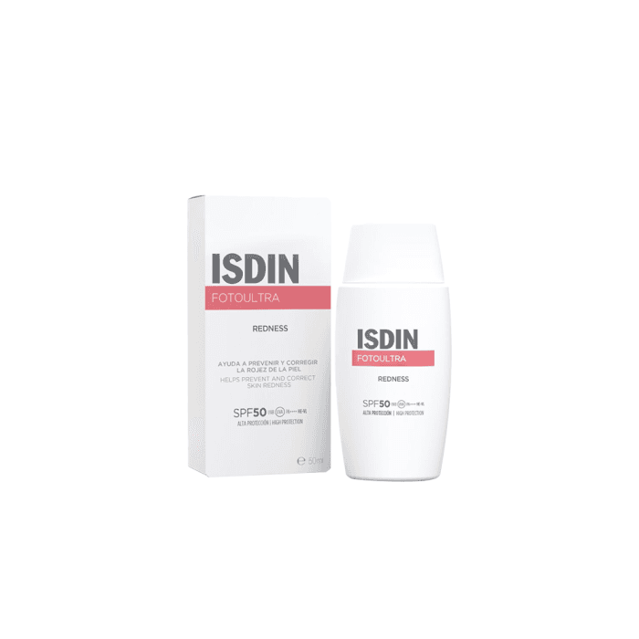 ISDIN apsauginė veido emulsija jautriai odai FOTOULTRA REDNESS, SPF 50, 50 ml