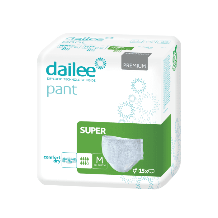 DAILEE PANT sauskelnės kelnaitės PREMIUM SUPER M, 15 vnt.