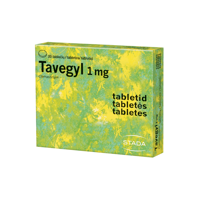 TAVEGYL, Tabletės, N20