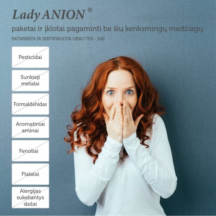 LADY ANION dieniniai paketai su anijonų juostele, 10 vnt.-2