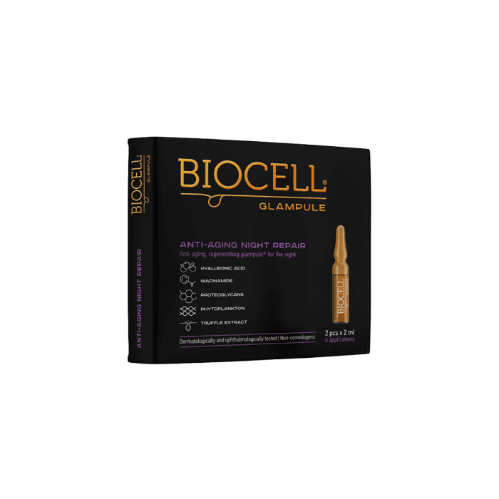 BIOCELL® glampule ANTI-AGING NIGHT REPAIR, 2 Ampulės
