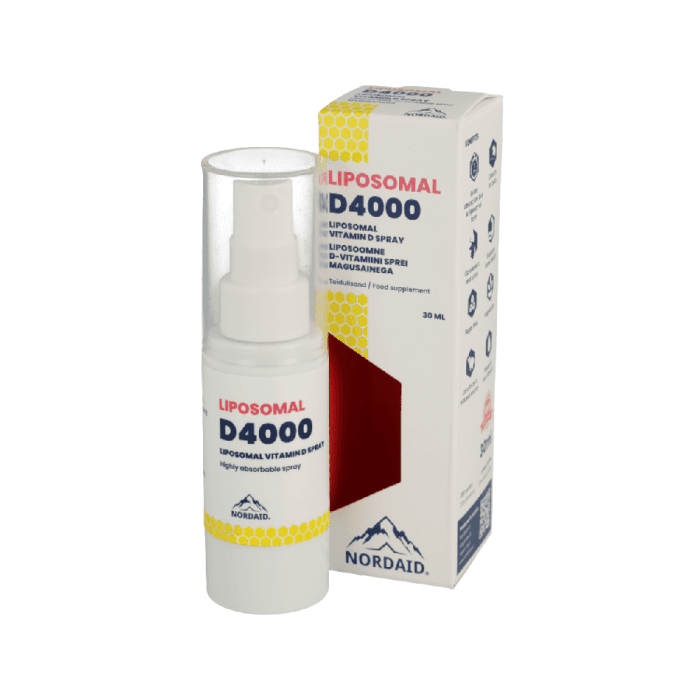 NORDAID purškiamas vitaminas D3 4000 IU liposomose, 30 ml-1