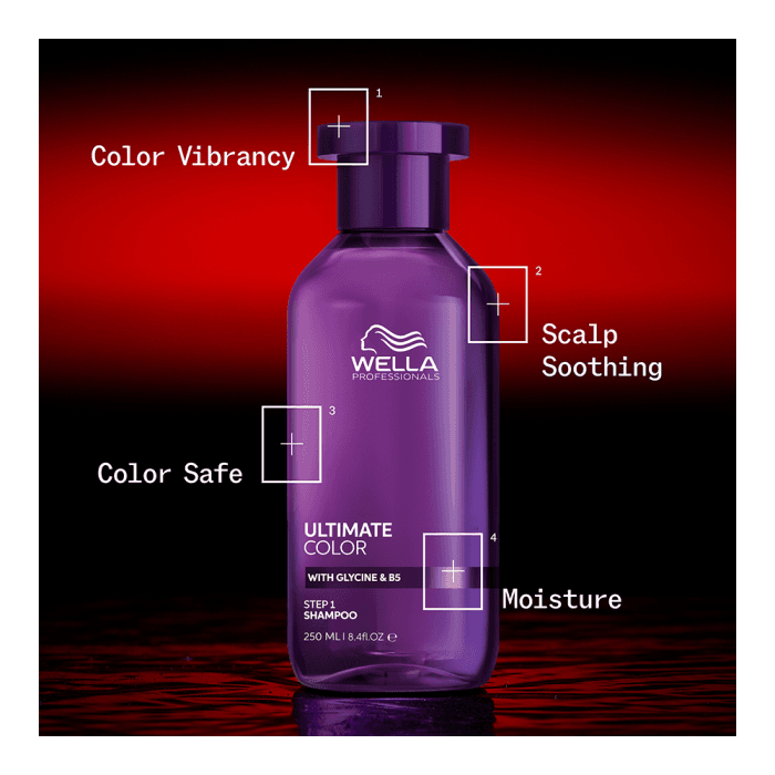 WELLA PROFESSIONALS dažytų plaukų šampūnas STEP 1, ULTIMATE COLOR, 100 ml-2