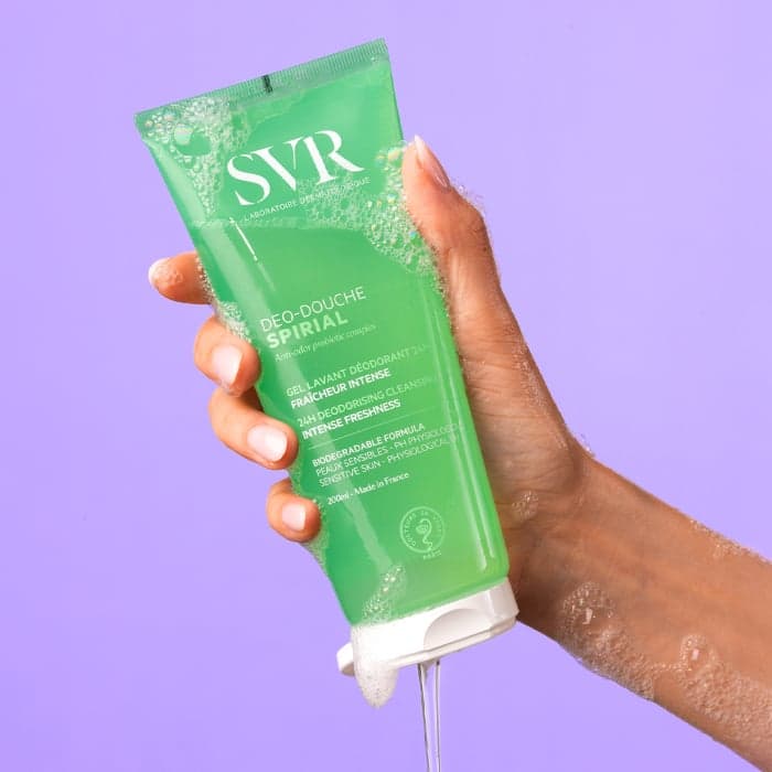 SVR kūno prausiklis su probiotikais jautriai odai SPIRIAL DEO-DOUCHE, 200 ml-1