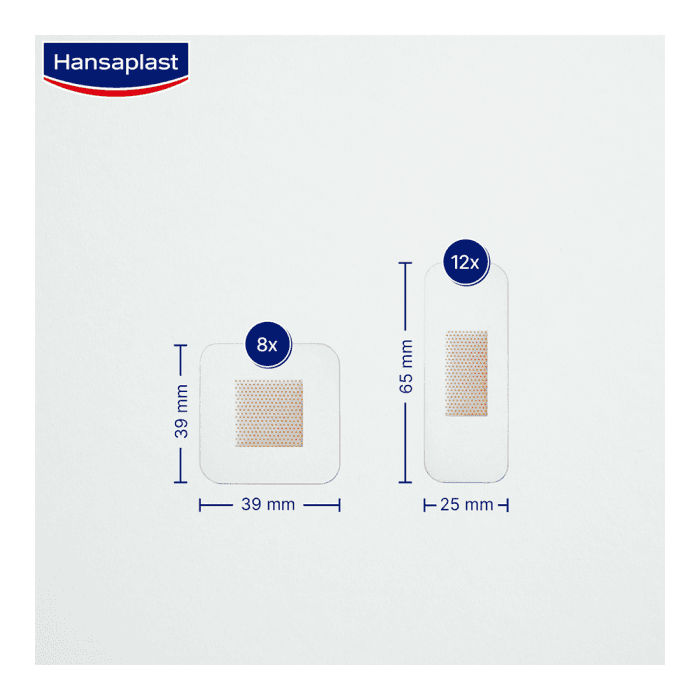 HANSAPLAST atsparūs vandeniui pleistrai AQUA PROTECT, 20 vnt.-1