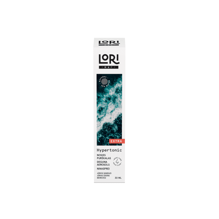 LORIMAR EXTRA jūros vandens nosies purškalas, nuo 1 mėn., 30 ml