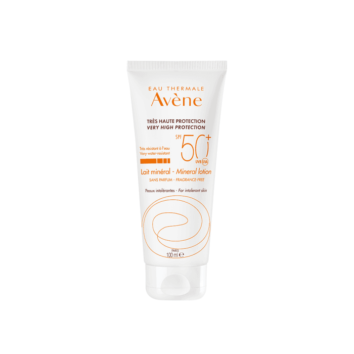 EAU THERMALE AVENE apsauginė emulsija nuo saulės su mineraliniais filtrais SUN, SPF 50+, 100 ml