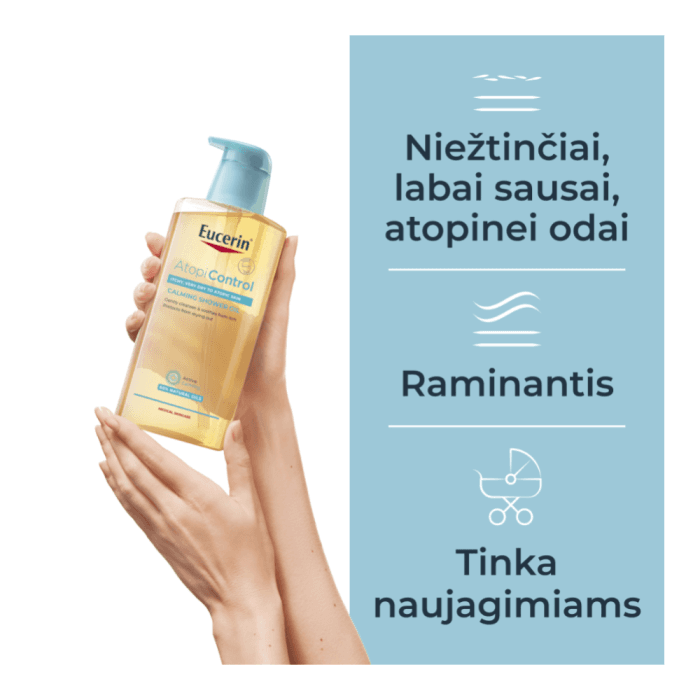 EUCERIN vonios ir dušo aliejus atopinei odai ATOPICONTROL, 400 ml-1