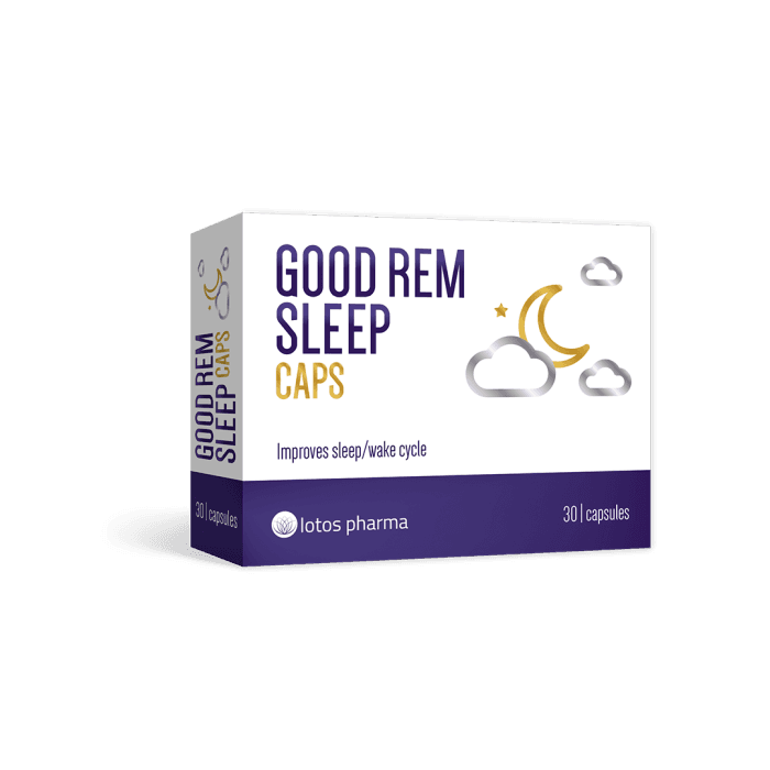 GOOD REM SLEEP CAPS, 30 kapsulių