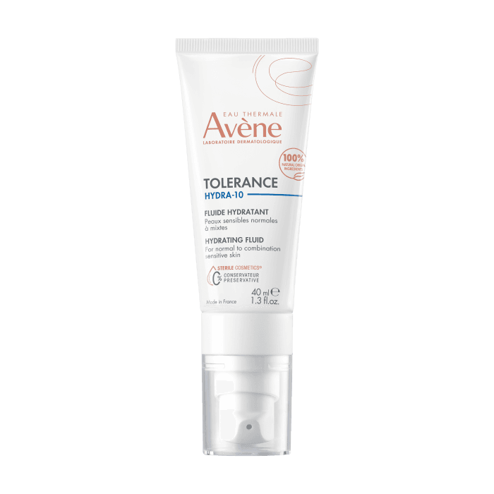 EAU THERMALE AVÈNE drėkinamasis veido fluidas TOLERANCE HYDRA-10, 40 ml
