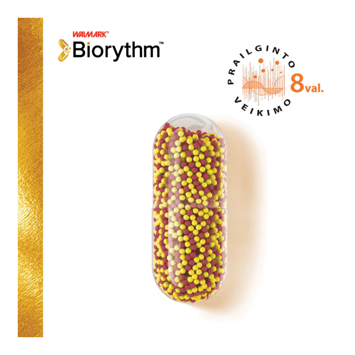 BIORYTHM IRON (prailginto veikimo geležis), 28 mg, 30 kapsulių-1
