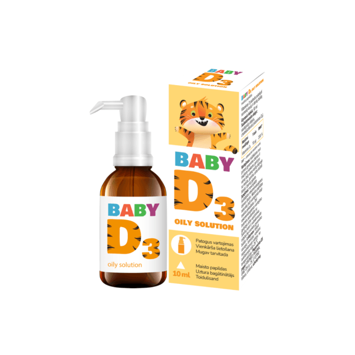BABY D3 lašai, 10 ml-1