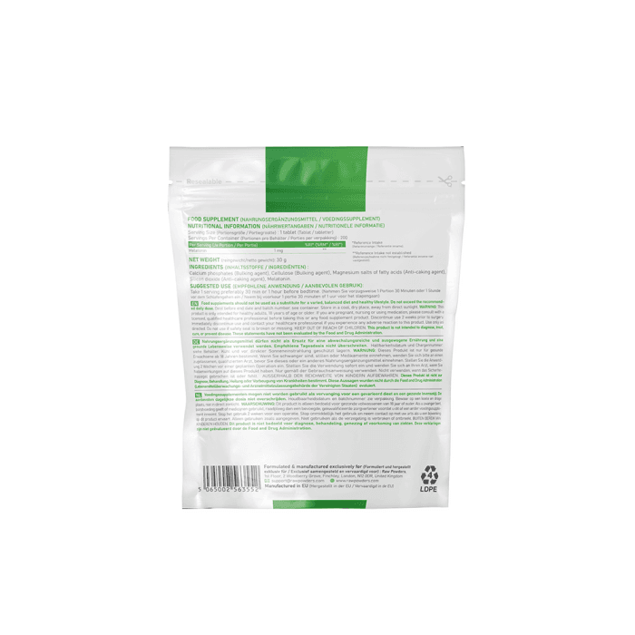 RAW POWDERS MELATONINAS, 200 tablečių-1