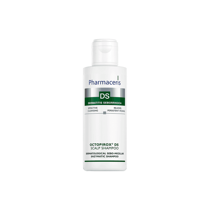 PHARMACERIS šampūnas riebiai, pleiskanojančiai ir sudirgusiai odai DS, OCTOPIROX, 125 ml
