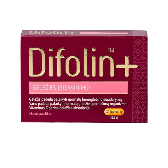 DIFOLIN +, 30 kapsulių