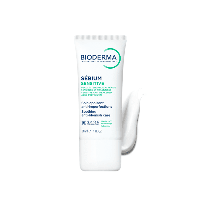 BIODERMA raminantis kremas į spuogus linkusiai jautriai ir susilpnėjusiai odai, Sébium Sensitive, 30 ml-1
