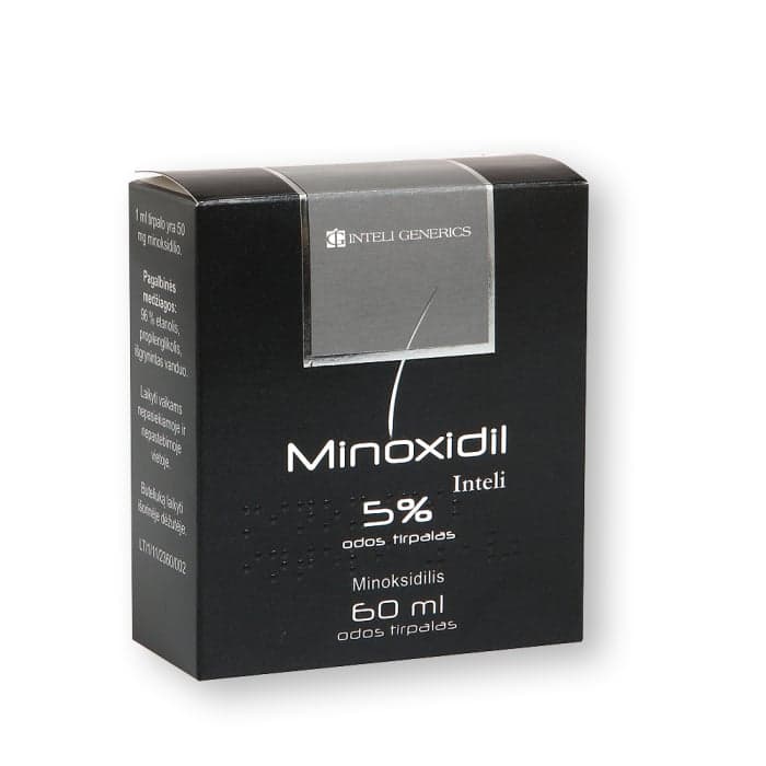 MINOXIDIL INTELI, 50 mg/ml, odos tirpalas, N1-1