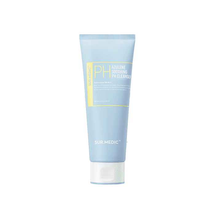 SUR. MEDIC+ valomosios putos AZULENE SOOTHING PH CLEANSER, 150 ml