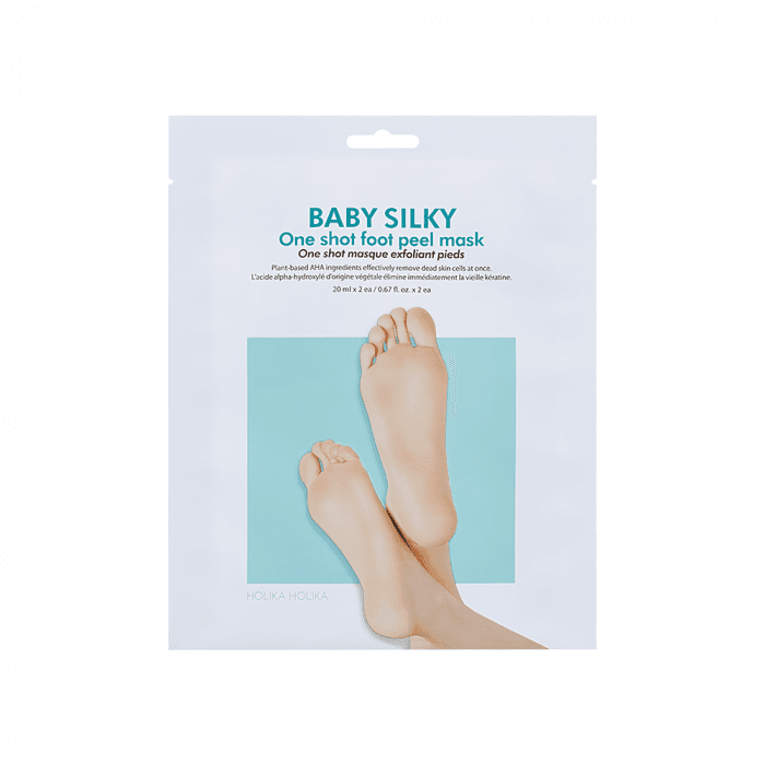 HOLIKA HOLIKA šveičiamoji pėdų kaukė Baby Silky One Shot Foot Peel Mask, 40 ml