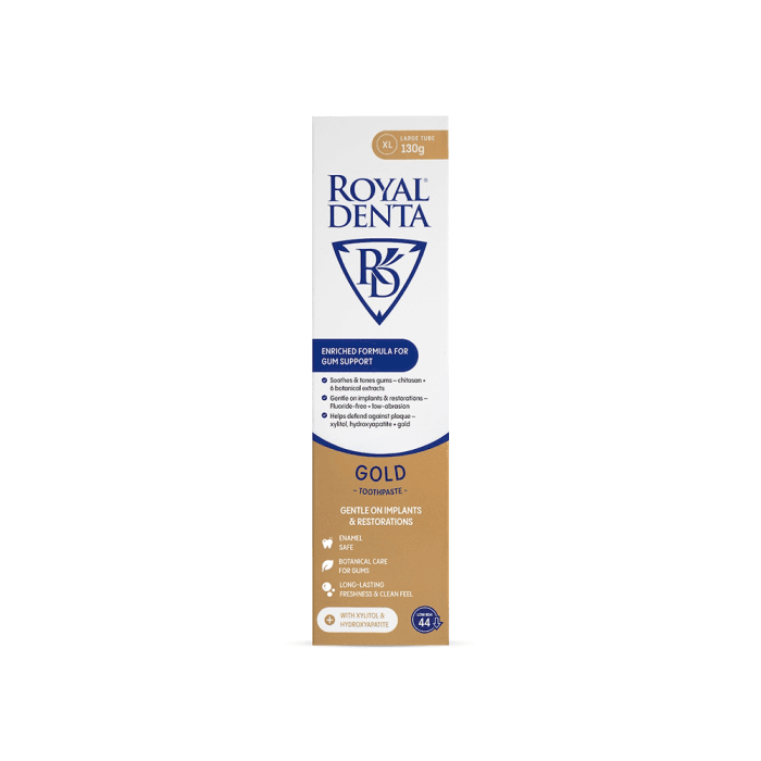 ROYAL DENTA dantų pasta su auksu dantenų stiprinimui GOLD, 130 g-2