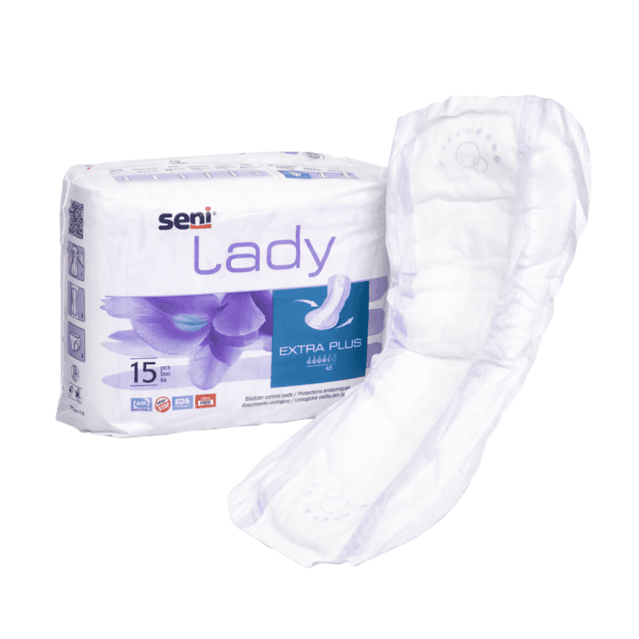 SENI LADY įklotai nelaikantiems šlapimo  EXTRA PLUS, 15 vnt.-1