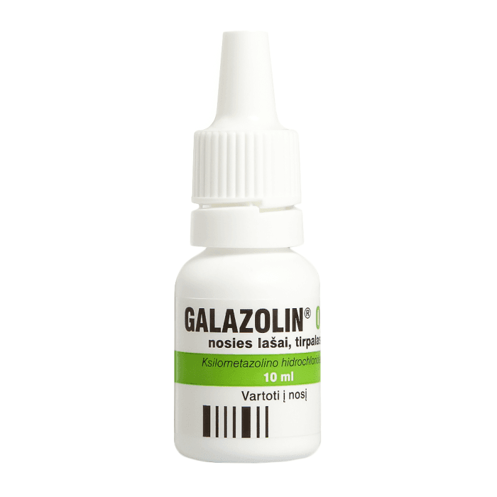GALAZOLIN, 10 ml, nosies lašai, tirpalas, N1