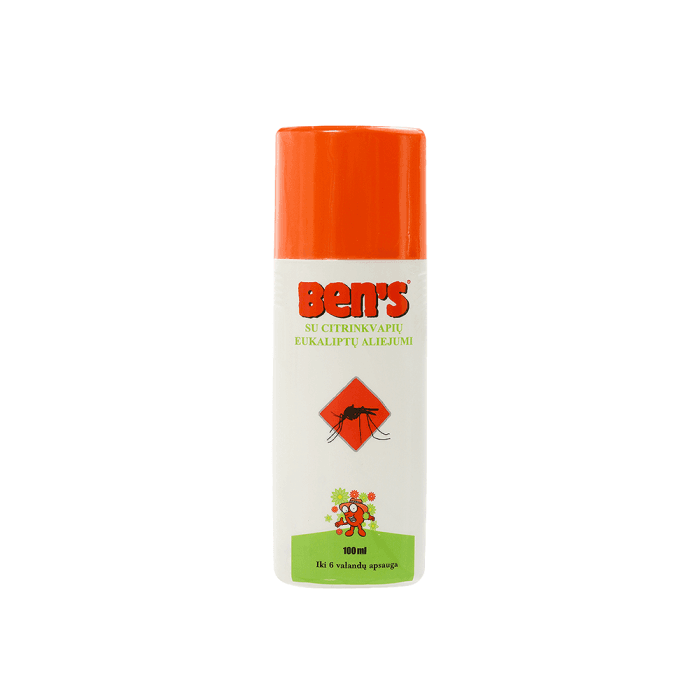BEN‘S repelentas su citrinkvapių eukaliptų aliejumi, 100 ml-2