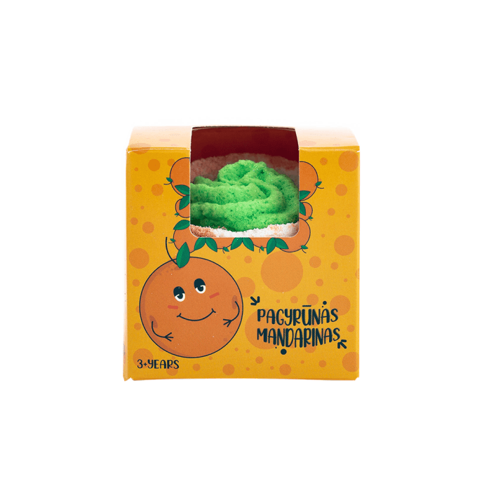 ACAPPELLA vonios burbulas PAGYRŪNAS MANDARINAS, nuo 3 m., 120 g