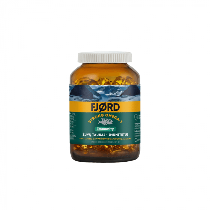 FJORD Strong Omega-3 Immunity, 60 Kapsulės-1