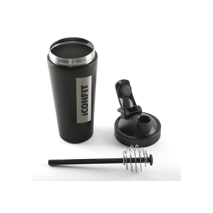 ICONFIT nerūdijančio plieno plaktuvė, juodos spalvos, 800 ml-1