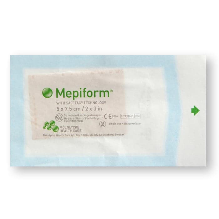 MEPIFORM sterilus pleistras, 5 x 7,5 cm, 1 vnt.-1