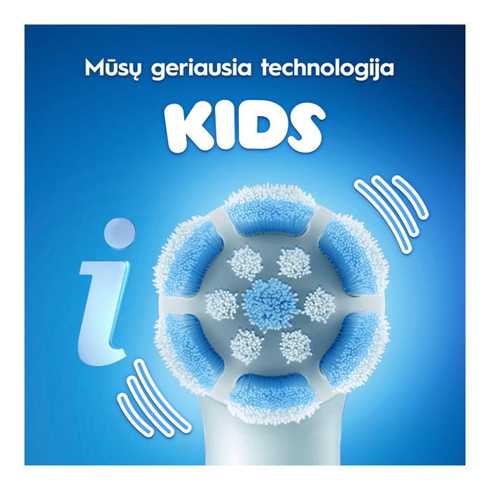 Elektrinis dantų šepetėlis ORAL-B iO Kids (6+y) Stitch + kelioninis dėklas, 1 vnt.-2