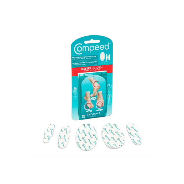 COMPEED pleistrų rinkinys nuo pūslių, skirtingų dydžių, 5 vnt.-1