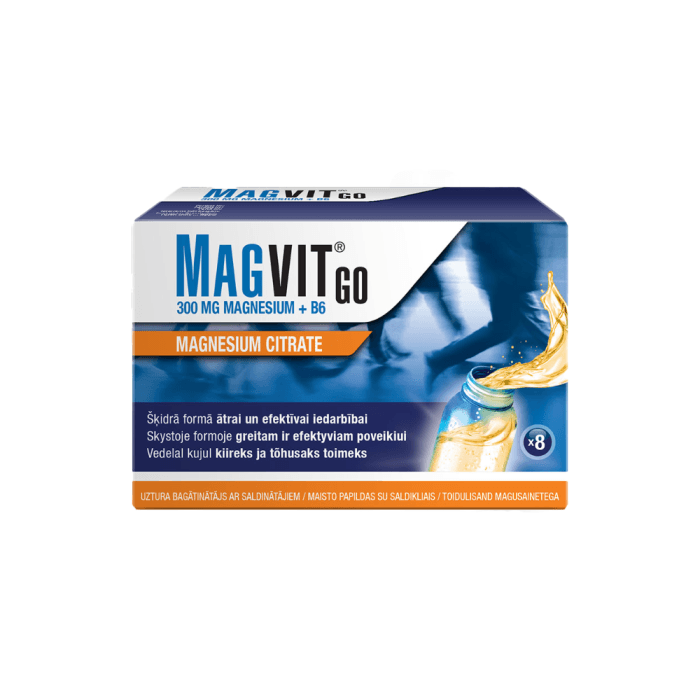 MAGVIT GO, apelsinų skonio, nuo 14 m., 8 buteliukai-2