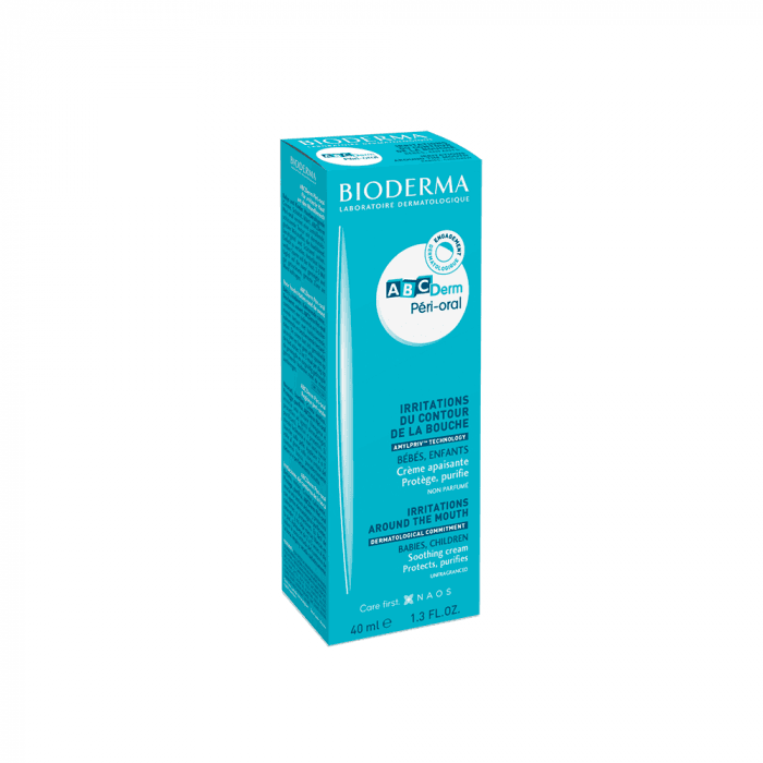 BIODERMA apsauginis sudirgusios odos aplink burną kremas ABCDERM PERI ORAL, 40 ml-1