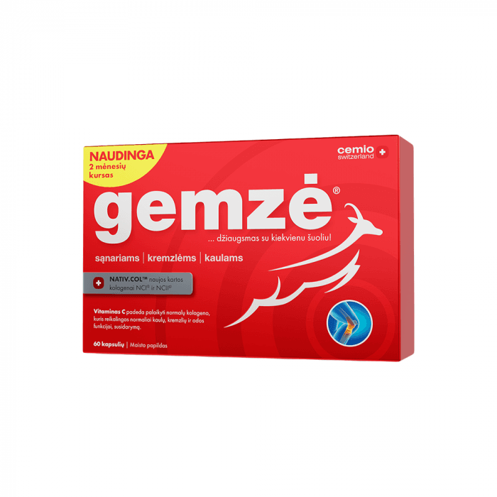 CEMIO GEMZĖ, 60 kapsulių